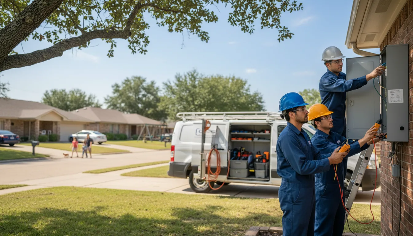 Certified electrician providing emergency electrical services in Harvey, IA